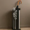 Merletto portaombrelli moderno legno colore nero