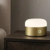 Mignon tl ideal lux lampada abat jour ottone led 3000k touch dimmer fp