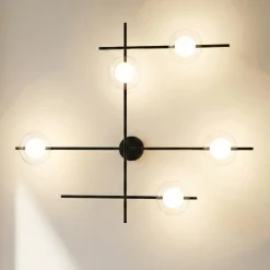 Mikado miloox applique da parete per interno luci orientabili sfere