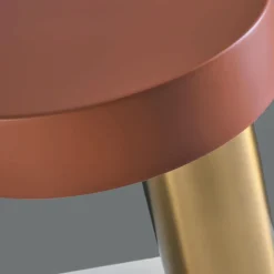 Miloox amanita lampada da tavolo ruggine oro design moderna