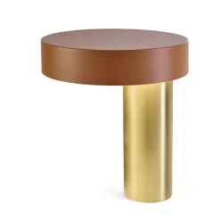 Miloox amanita lampada da tavolo ruggine oro design moderna