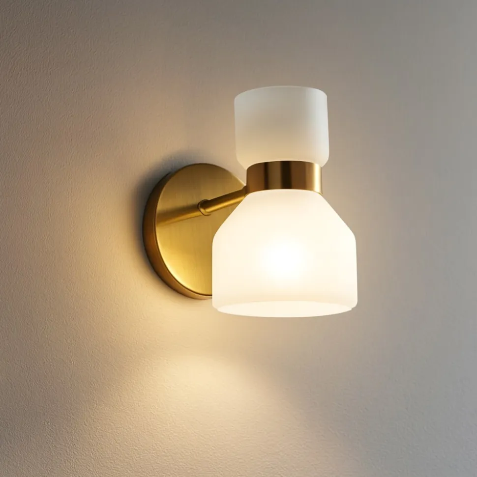 Miloox fifty applique oro lampada da parete moderna orientabile