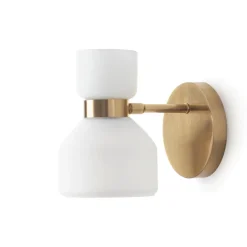 Miloox fifty applique oro lampada da parete moderna orientabile