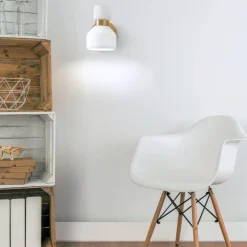 Miloox fifty applique oro lampada da parete moderna orientabile