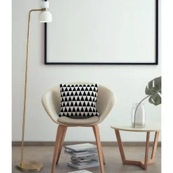 Miloox fifty piantana ottone vetro bianco orientabile