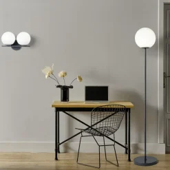 Miloox jugen lampada da terra moderna colore ottanio