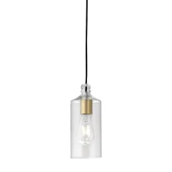 Miloox lampada ebe a sospensione oro moderna vetro trasparente