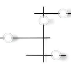 Miloox mikado applique moderna design sfere orientabili