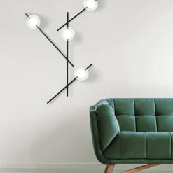 Miloox mikado applique moderna design sfere orientabili