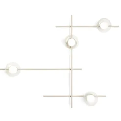 Miloox mikado cipria applique da parete moderna braccio orientabile