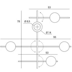 Miloox mikado lampada da parete orientabile luci orientabili