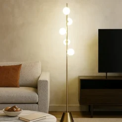 Miloox pomi sforzin lampada da terra moderna oro