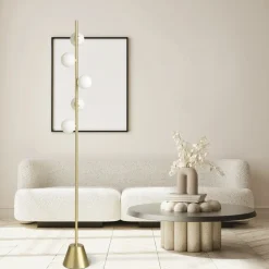 Miloox pomi sforzin lampada da terra moderna oro