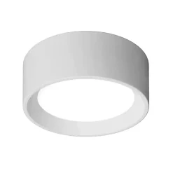 Mini plafoniera linea light tara bianca rotonda led 8w 3000k