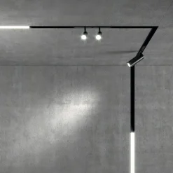 Modulo faretto ego ideal lux per binario monofase led 8w 2700k nero