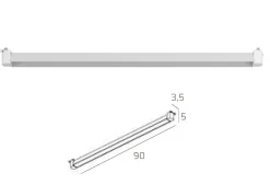 Modulo led nero 90cm per binario monofase 40w 3000k
