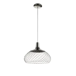 Mongolfier stilnovo lampadario da cucina nero led 3000k dimmerabile