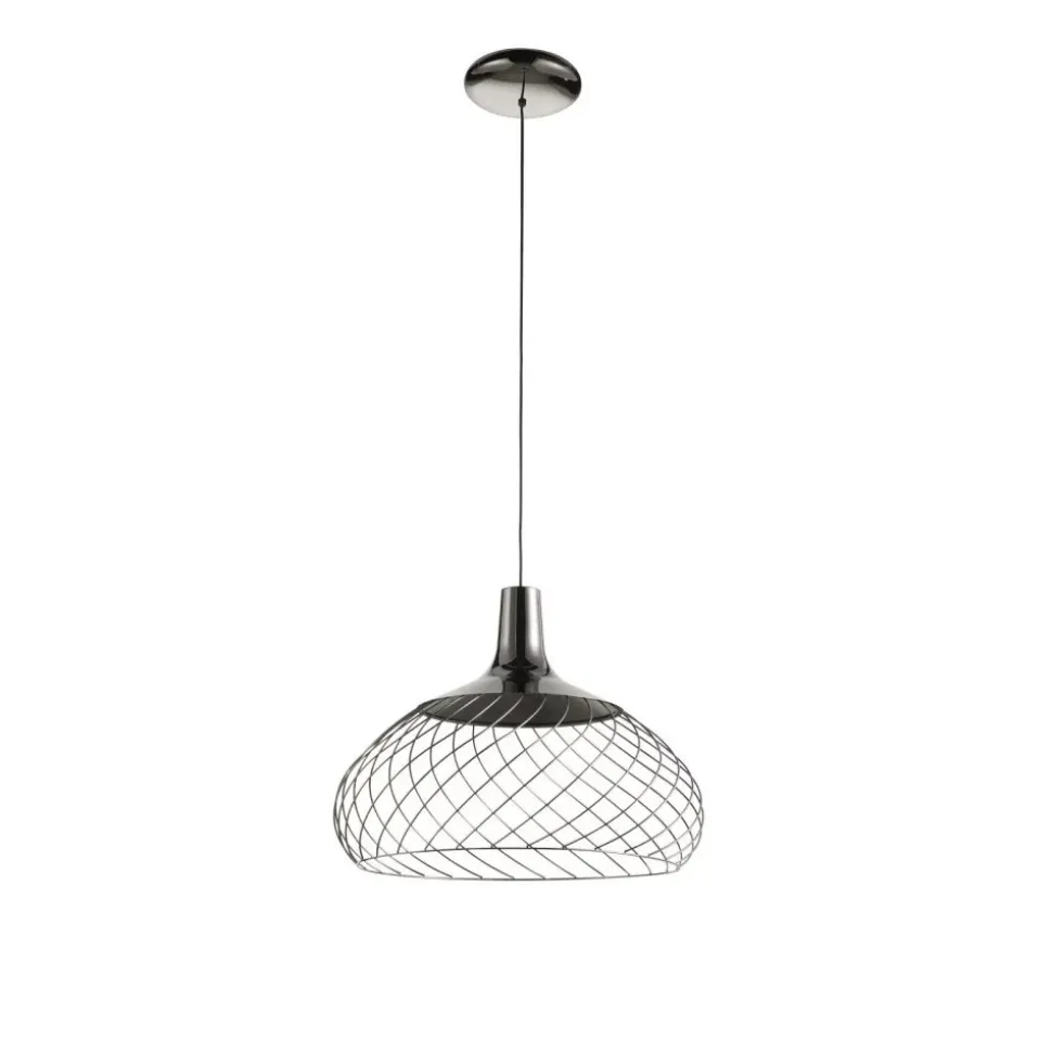 Mongolfier stilnovo lampadario da cucina nero led 3000k dimmerabile