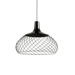 Mongolfier stilnovo lampadario da cucina nero led 3000k dimmerabile