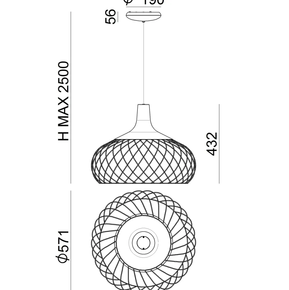 Mongolfier stilnovo lampadario da cucina nero led 3000k dimmerabile