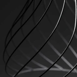 Mongolfier stilnovo lampadario moderno per salotto nera led 3000k