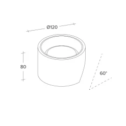 Nasso sforzin bianco lampada da parete in gesso design moderna