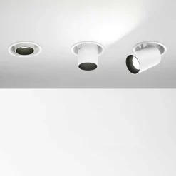 Nova fi ideal lux faretto da incasso led nero per controsoffitto nero 12w 4000k 220v
