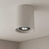 Oak pl1 round ideal lux faretto cilindrico grigio cemento