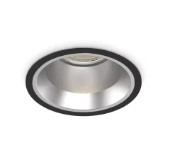 Off fi 15w 4000k ideal lux faretto led incasso tondo nero grigio
