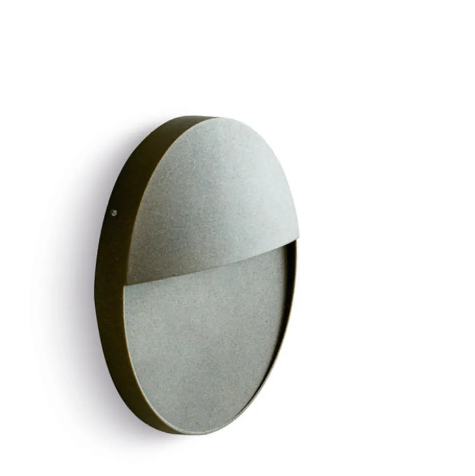 Ondaluce free round antracite segnapasso led rotondo per esterno 3000k
