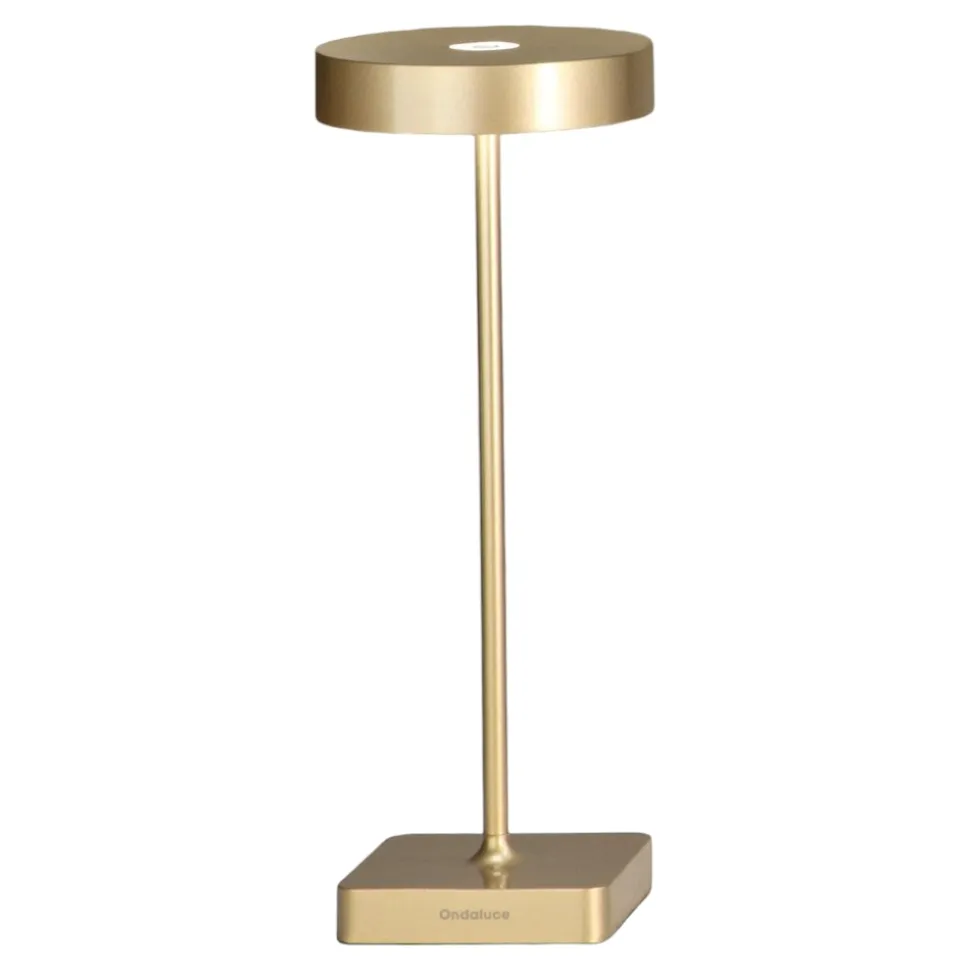 Ondaluce lampada da tavolo senza fili oro portatile