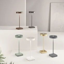 Ondaluce lampada da tavolo senza fili oro portatile