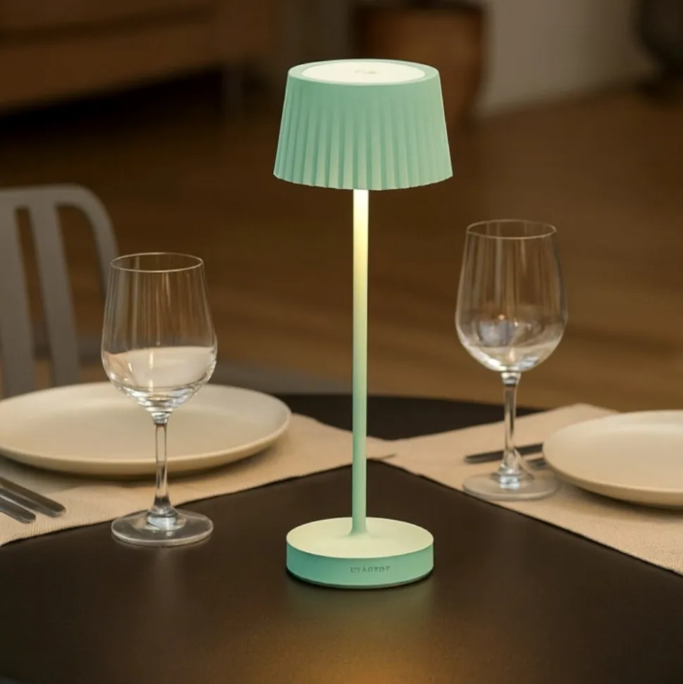 Ondaluce lt macao lampada da tavolo salvia touch dimmer led 3000k