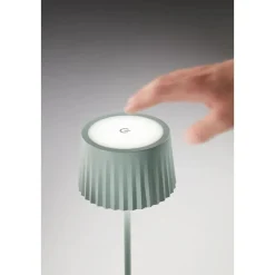 Ondaluce lt macao lampada da tavolo salvia touch dimmer led 3000k