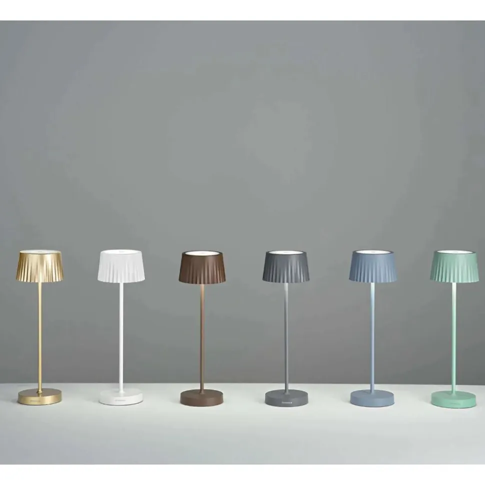 Ondaluce lt macao lampada da tavolo salvia touch dimmer led 3000k