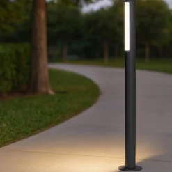 Ondaluce pt tommy lampione per esterno 90cm antracite led 4000k ip54