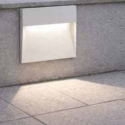 Ondaluce segnapasso led free square per esterno bianco led 3w 3000k