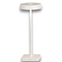 Ondaluce tap lampada da tavolino bianca senza fili ricarica usb led 3w 3000k