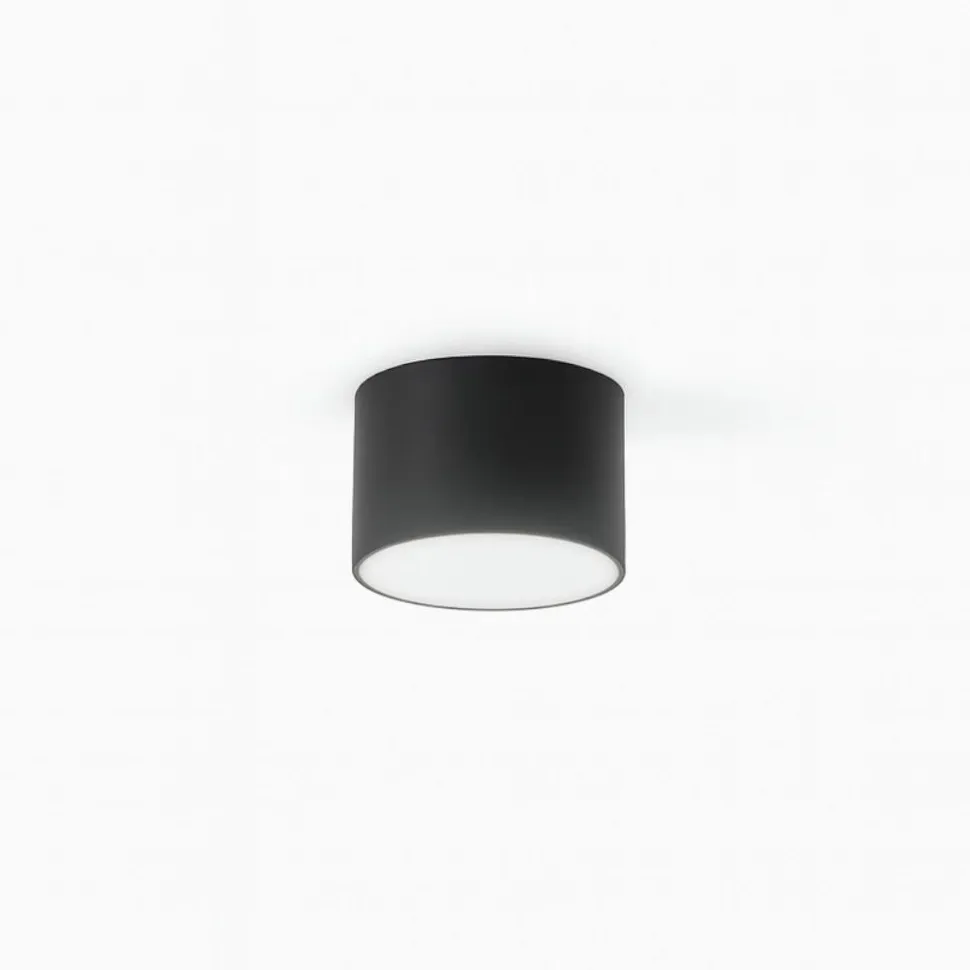 Ondaluce boiler faretto nero tondo led cct 3000k 4000k dimmerabile