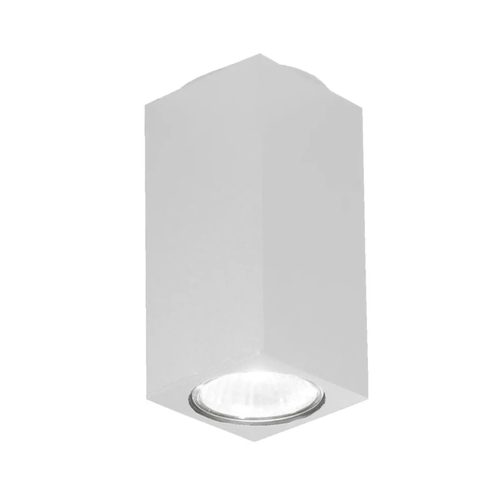Ondaluce faretto da soffitto aloa bianco squadrato moderno