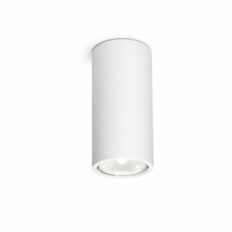 Ondaluce faretto led a soffitto filo bianco cilindro moderno