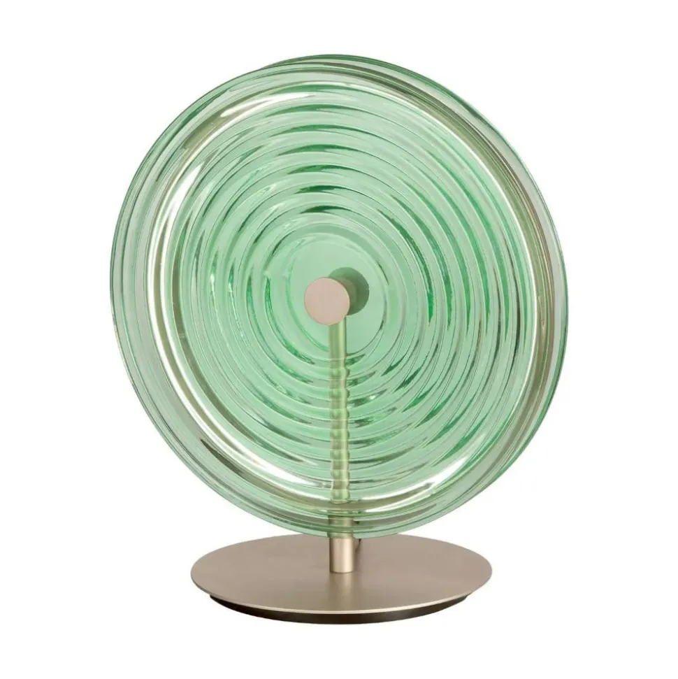 Ondaluce jokey lampada da comodino abat jour vetro verde led 3000k