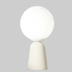 Ondaluce lampada cemento bianco moderna per camera da letto