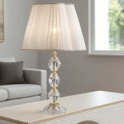 Ondaluce lampada da tavolo vetro cristallo classica