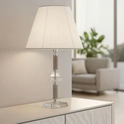 Ondaluce lt dido lampada da tavolo classica cromo