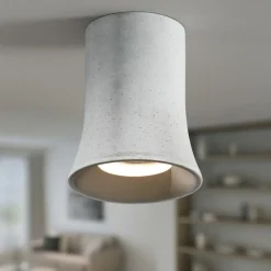Ondaluce pl rock faretto da soffitto in cemento grigio