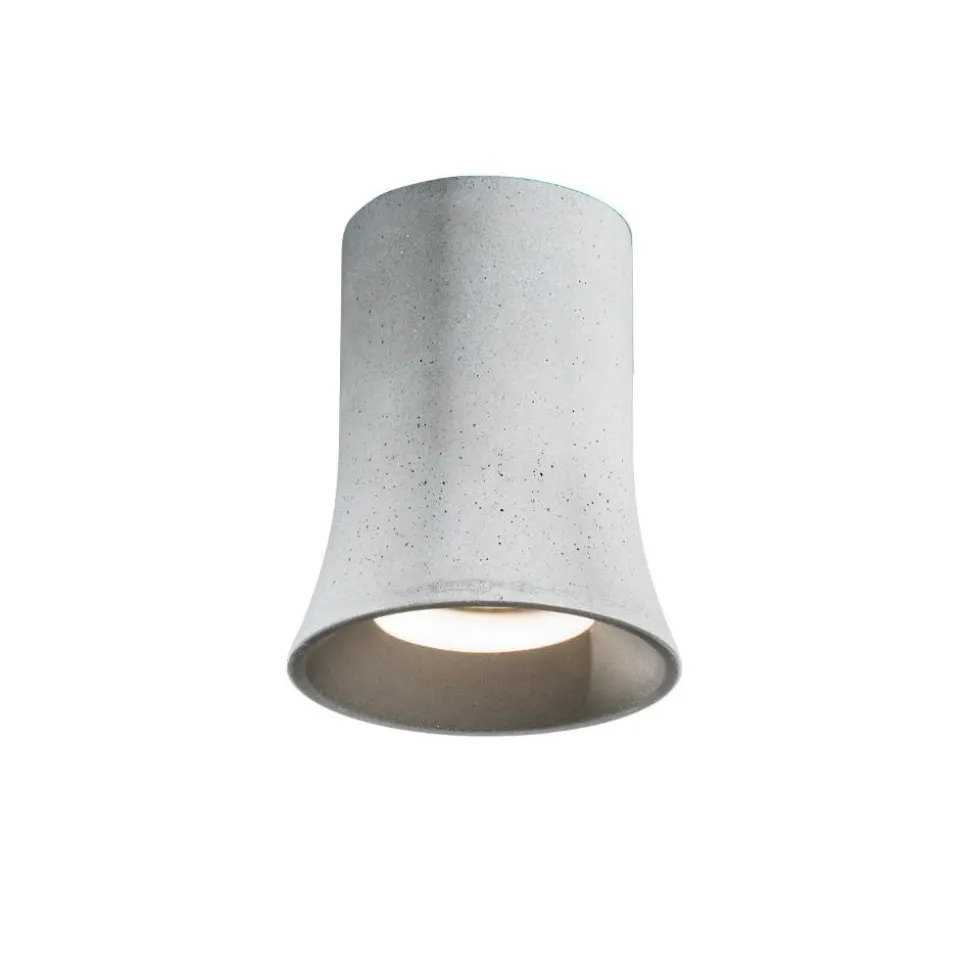 Ondaluce pl rock faretto da soffitto in cemento grigio
