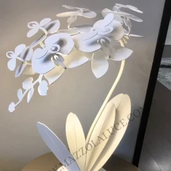 Orchidea lampada da tavolo bianca design moderna