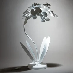 Orchidea lampada da tavolo bianca design moderna