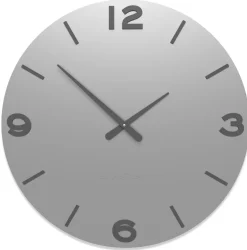 Orologio rotondo da parete moderno smarty legno colore alluminio